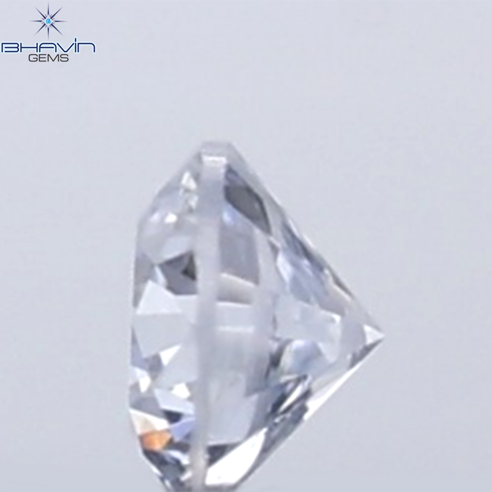 0.02 CT Round Cut Natural Diamond Grey Blue Color VS2 Clarity
