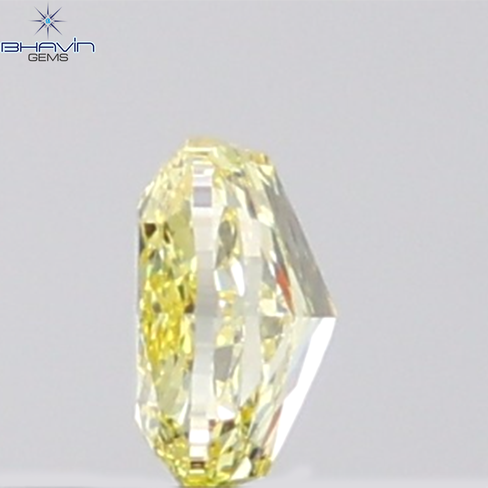 GIA認定 1.27 CT クッションダイヤモンド イエローカラー 天然ダイヤモンド VS1 クラリティ (5.97 MM)