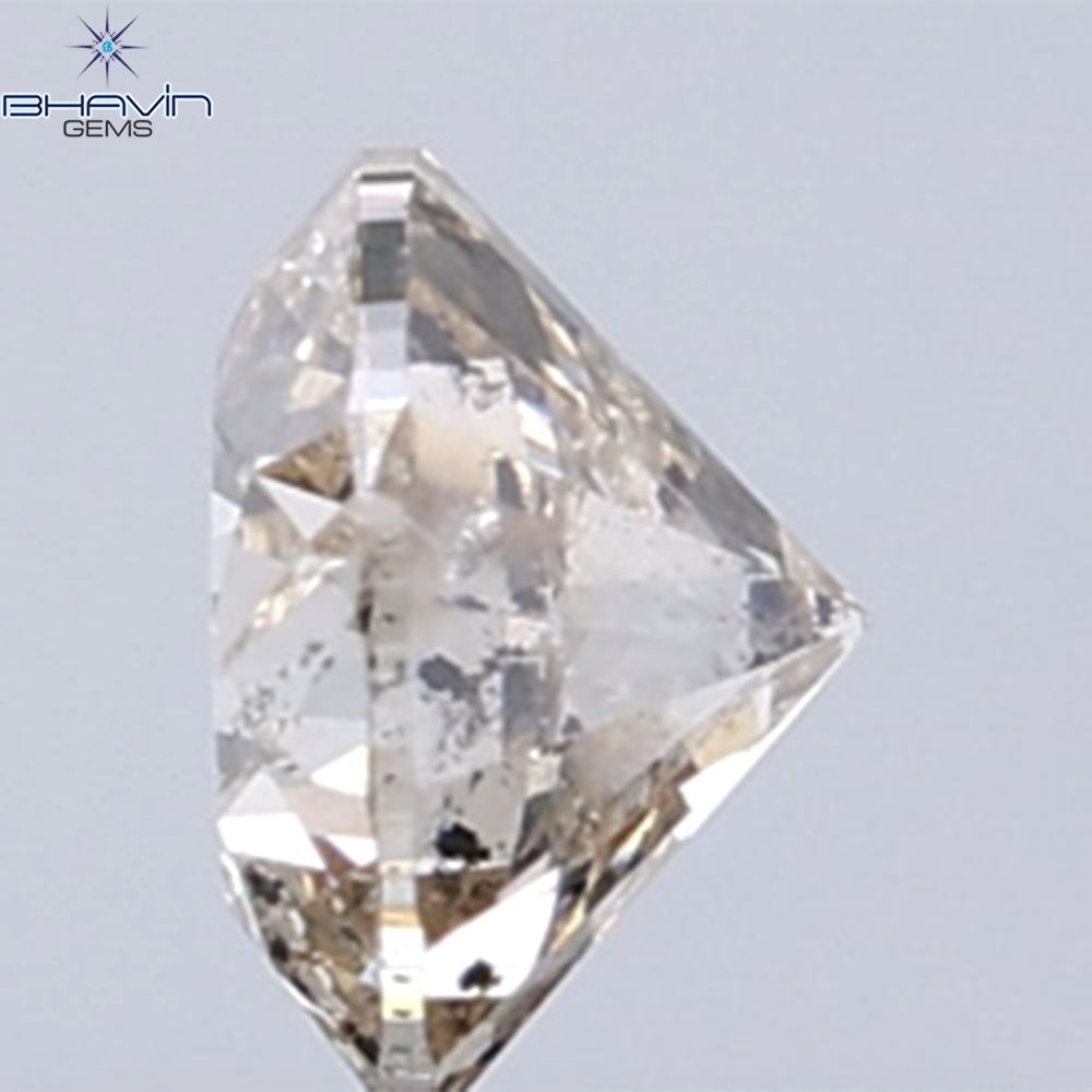 0.30 CT Natural Round Diamond Brown Color Clarity I1 (4.19 MM)