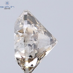 0.30 CT Natural Round Diamond Brown Color Clarity I1 (4.19 MM)