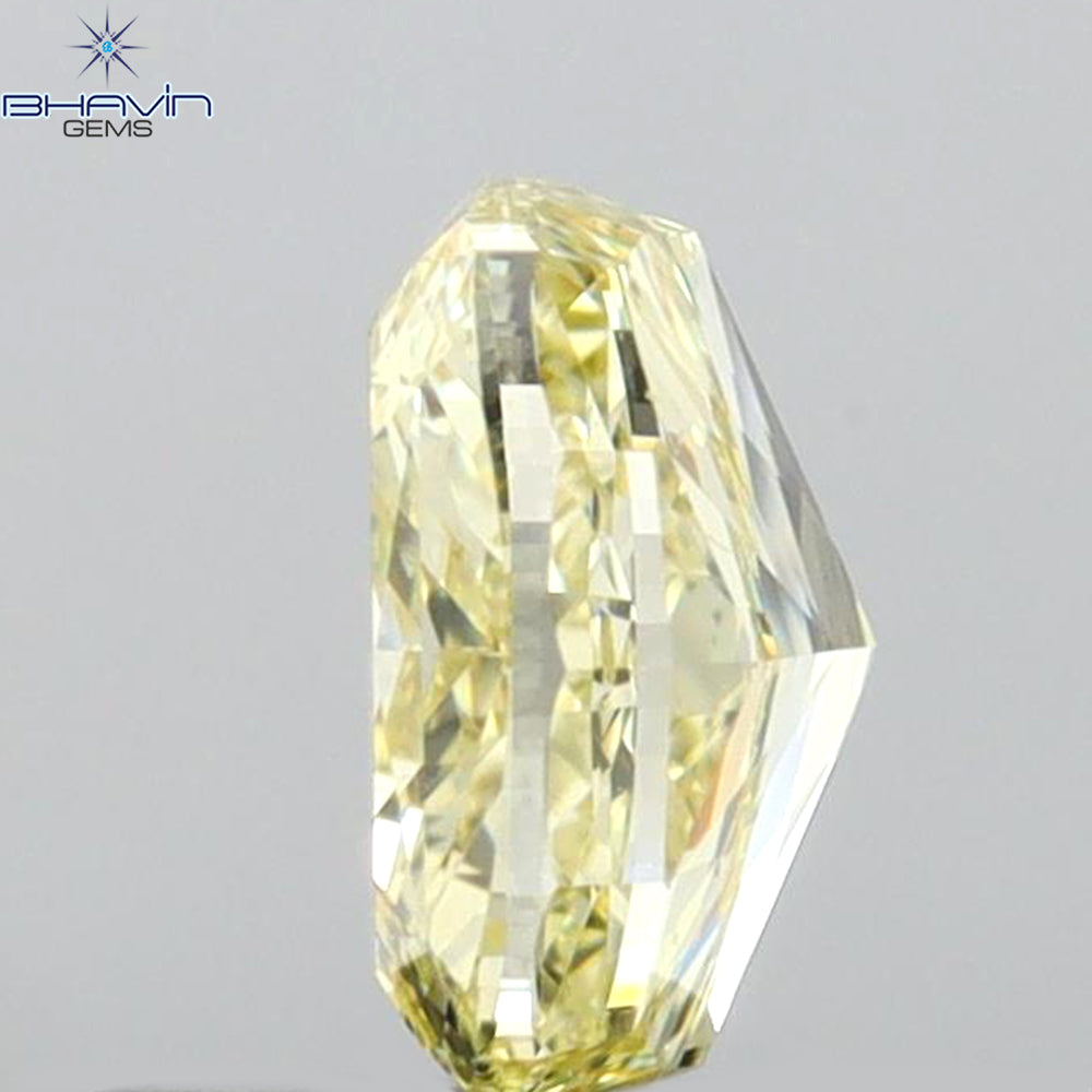 GIA Certified 1.01 CT Cushion Diamond Natural Brownish Yellow Color (6.35 MM)
