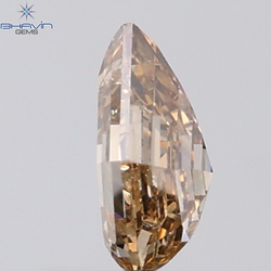 1.06 CT Kite Diamond Natural Brown Color SI1 Clarity (7.85 MM)