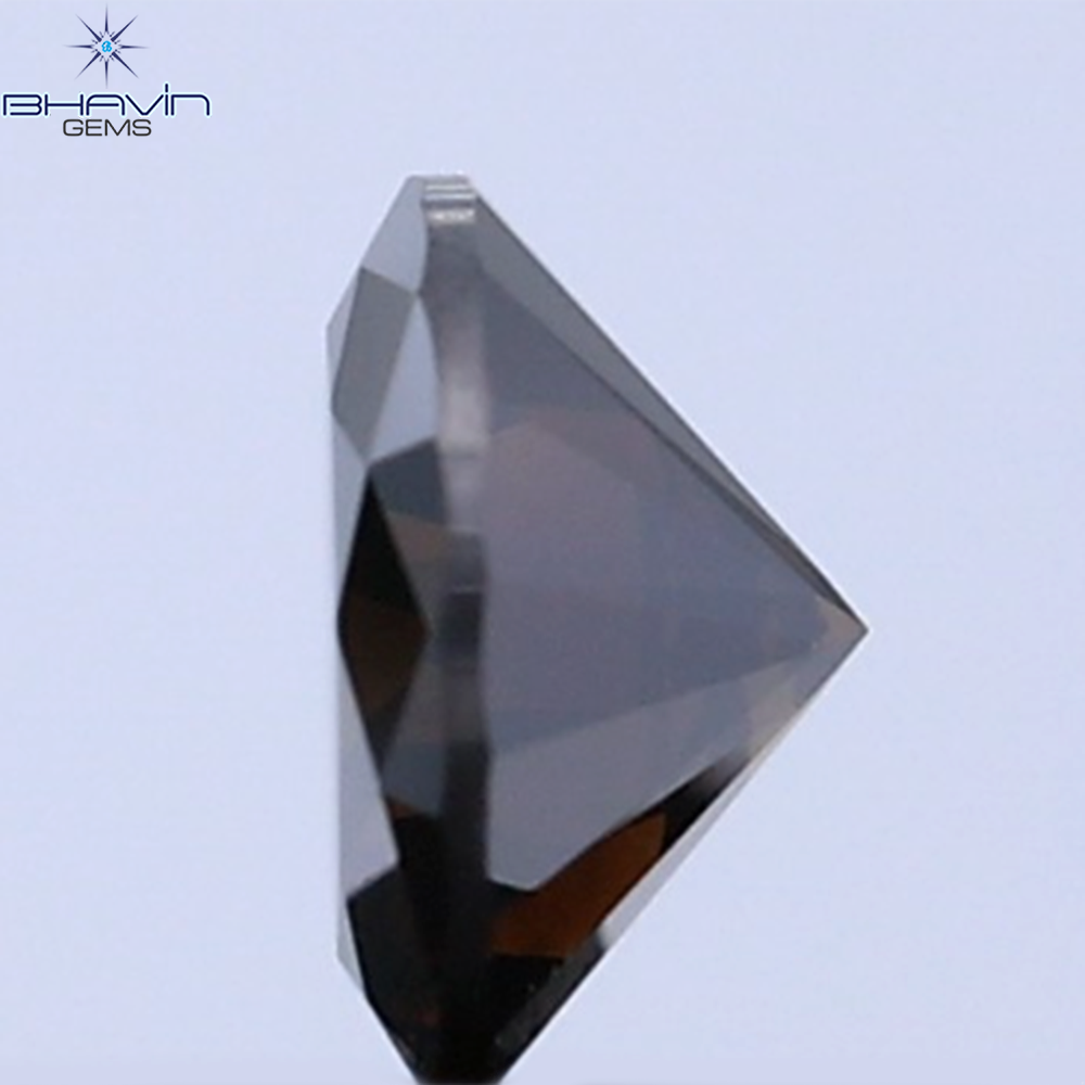 0.28 CT Natural Round Diamond Dark Brown Color Clarity VS2 (4.27 MM)