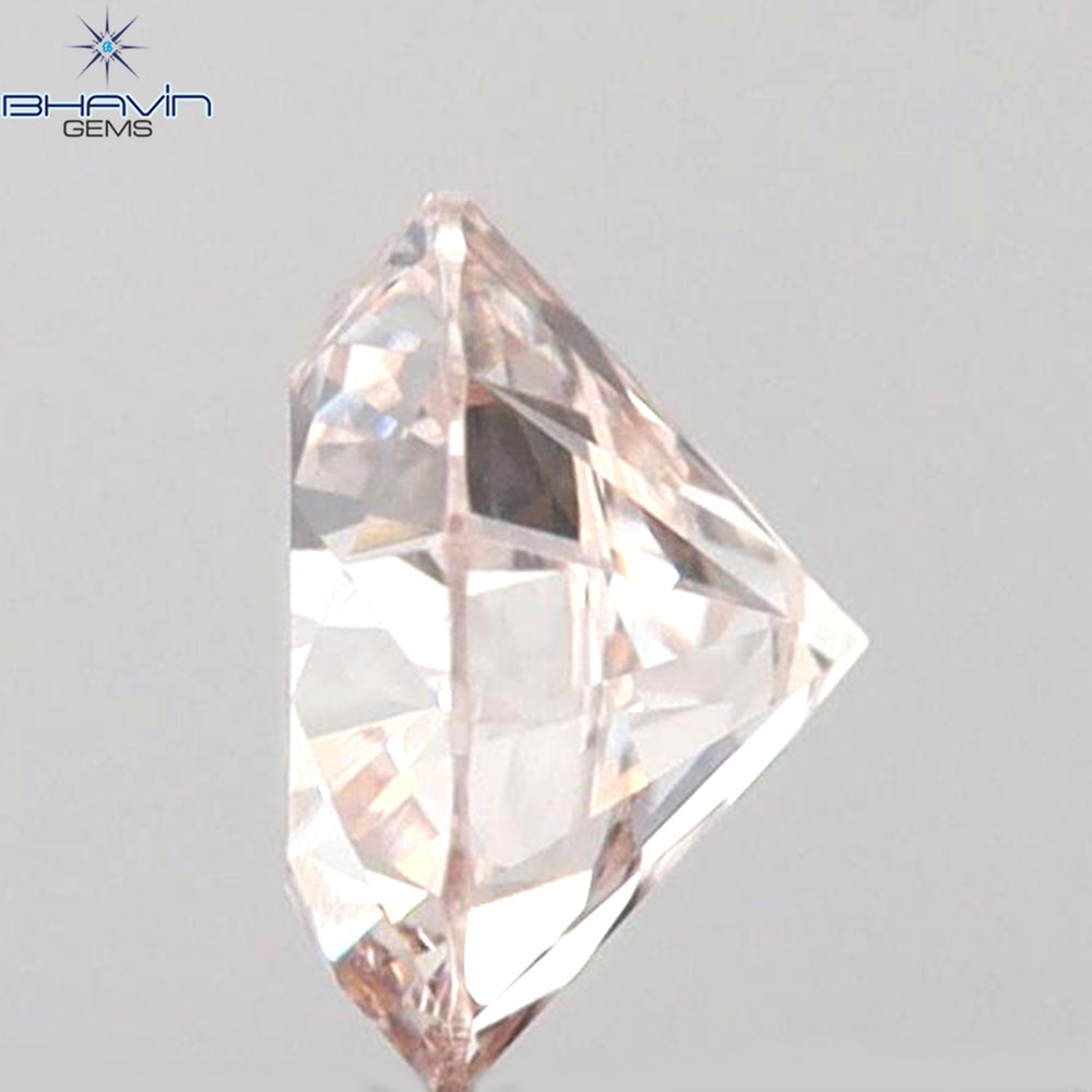 0.26 CT Round Shape Natural Diamond Pink Color VS1 Clarity (4.10 MM)