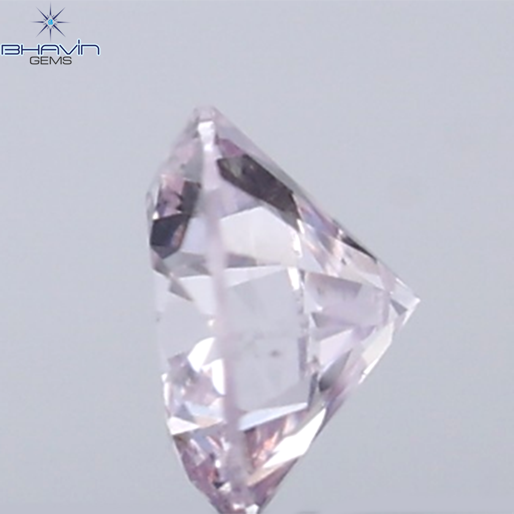 0.07 CT Round Natural Diamond Pink Color VS Clarity