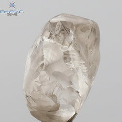 1.84 CT Rough Shape Natural Diamond Brown Color VS1 Clarity (7.66 MM)