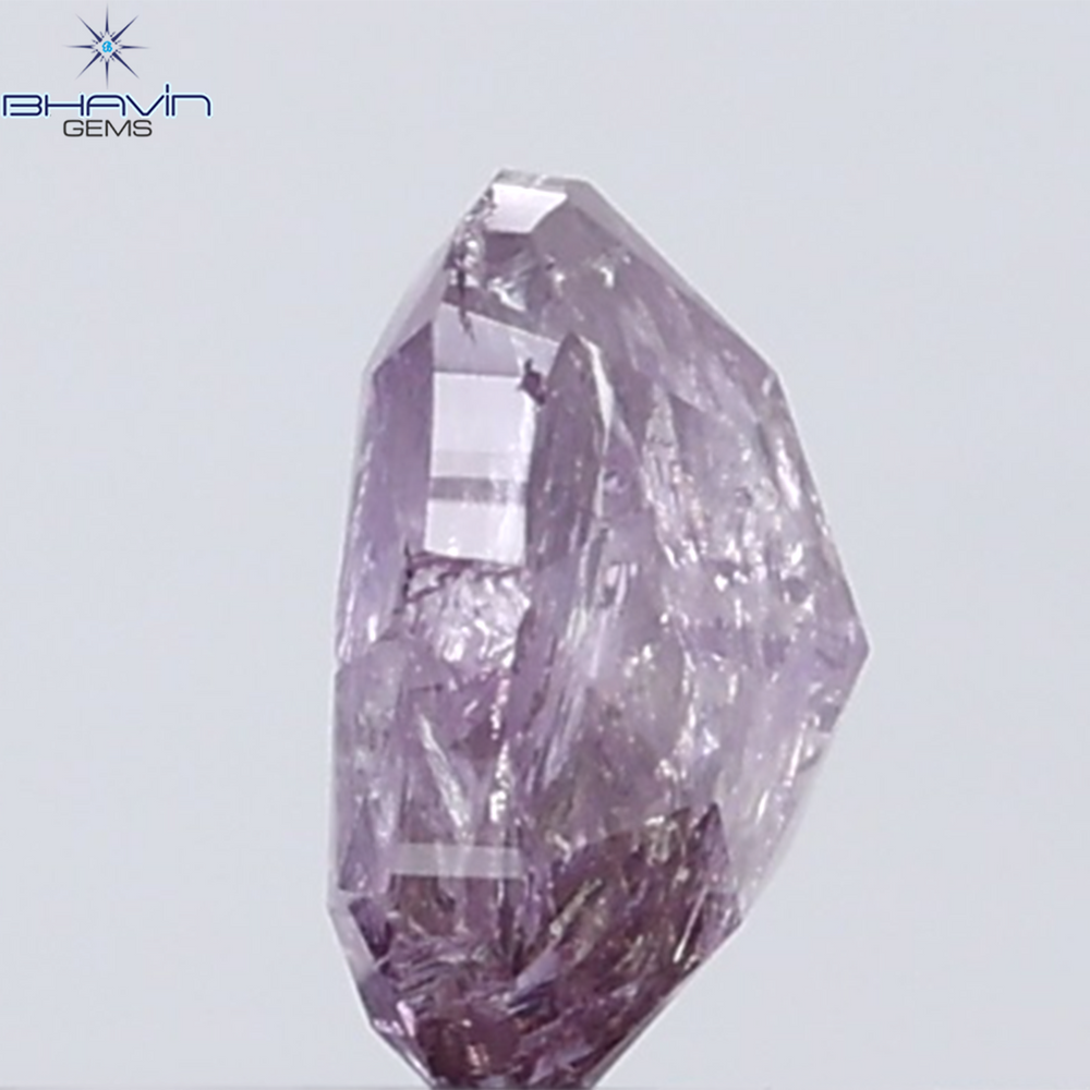 0.33 CT Heart Diamond Natural Pink Color I3 Clarity (4.58 MM)