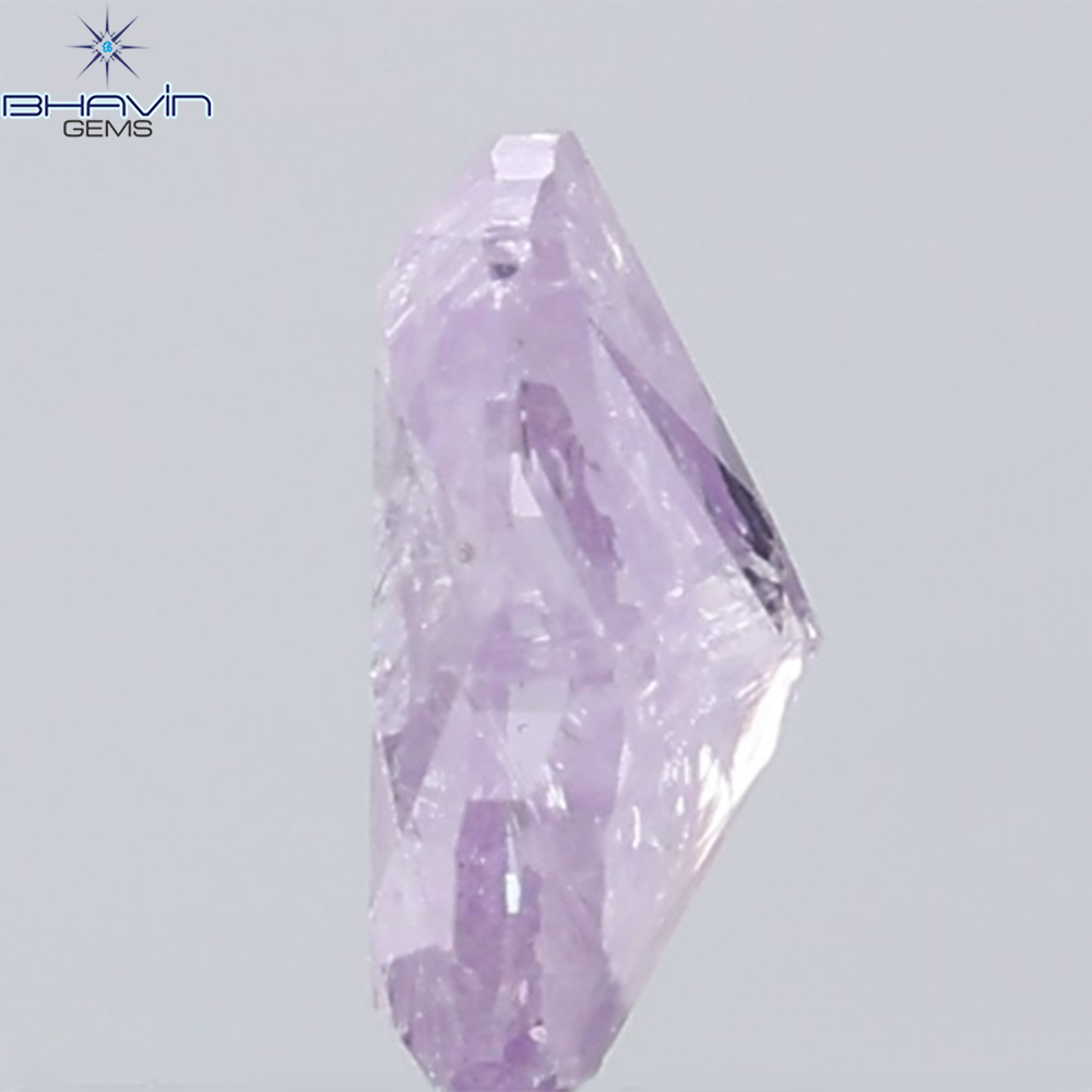 0.36 CT Oval Diamond Natural Pink Color I3 Clarity (5.33 MM)