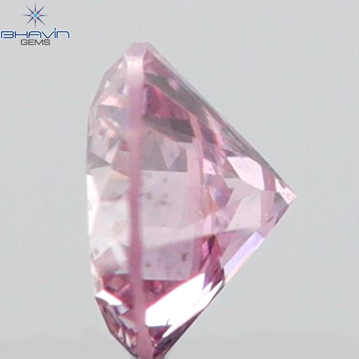 0.05 CT ラウンド シェイプ ナチュラル ダイヤモンド ピンク (アーガイル) カラー SI2 クラリティ (2.36 MM)