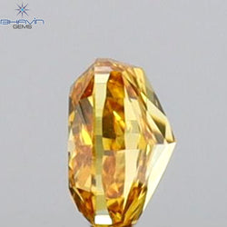 0.14 CT Cushion Shape Natural Diamond Orange Color VS2 Clarity (3.05 MM)