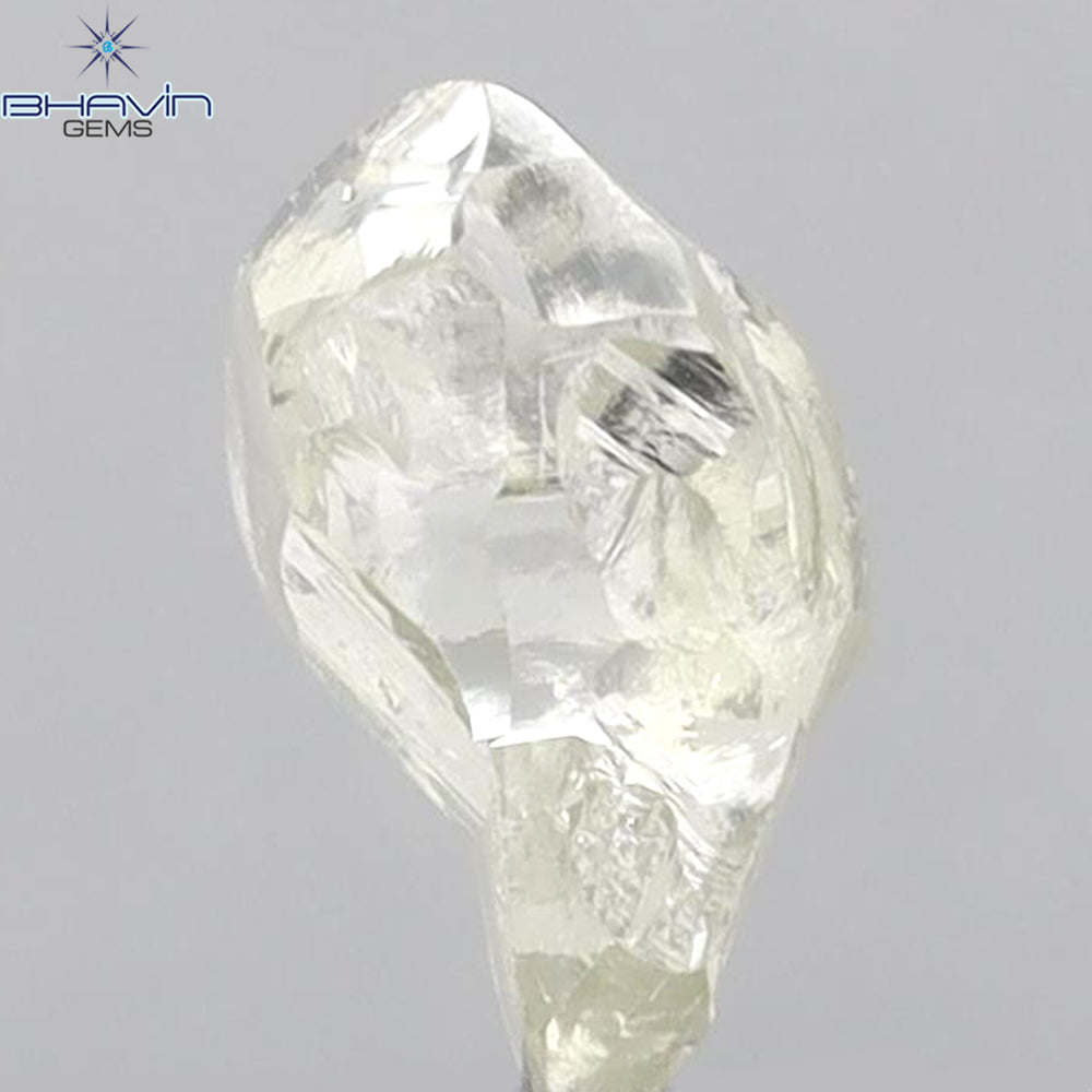 2.33 CT Rough Shape Natural Diamond White Color VS1 Clarity (9.07 MM)