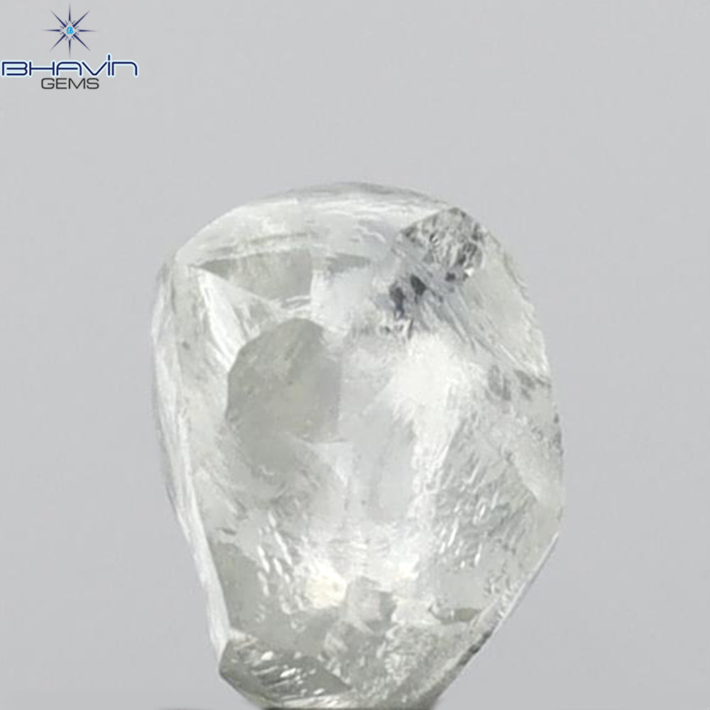 0.59 CT Rough Shape Natural Diamond White Color VS2 Clarity (4.95 MM)