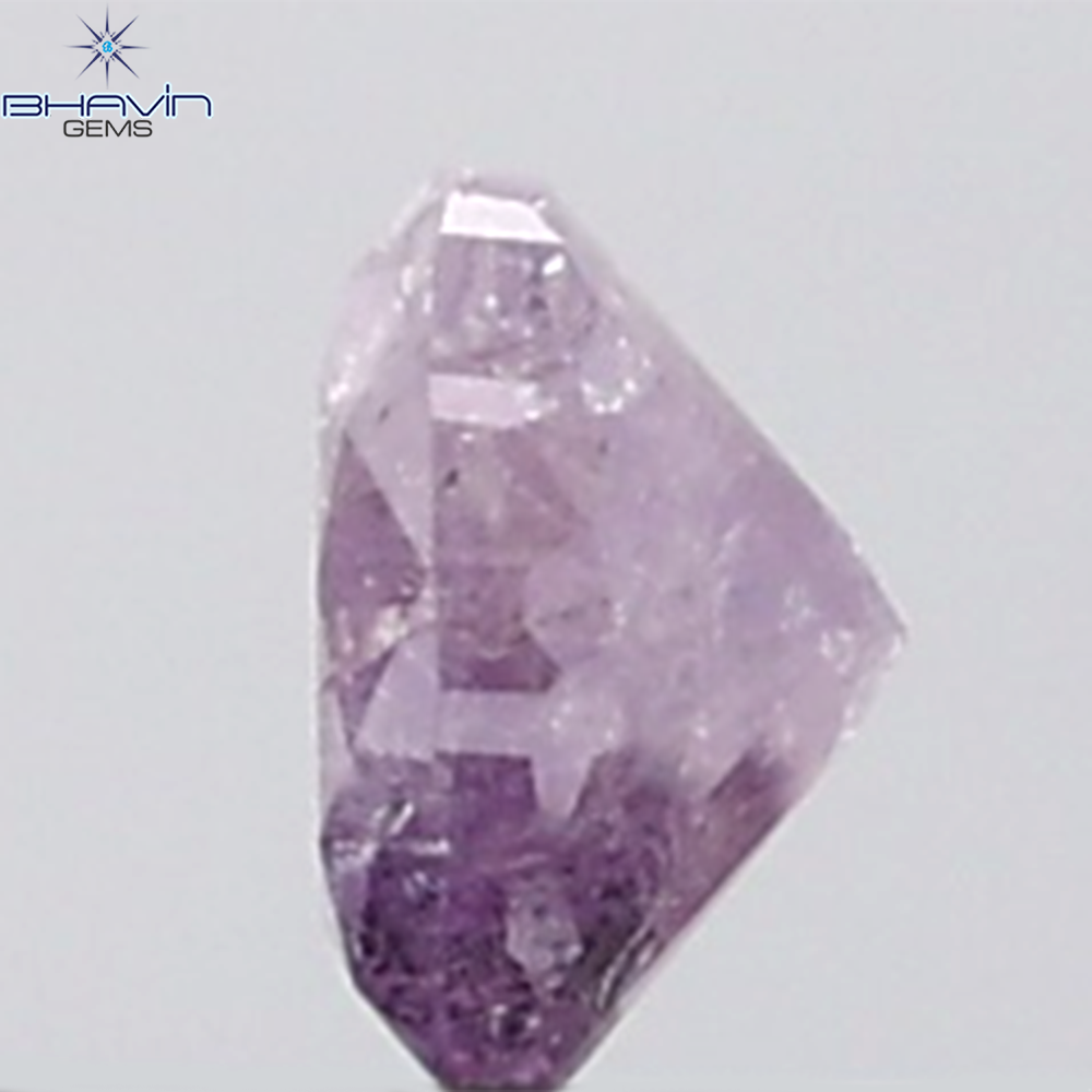 0.34 CT Heart Diamond Natural Pink Color I3 Clarity (4.44 MM)