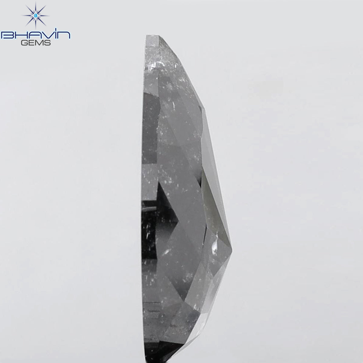 8.93 CT Pear Shape Natural Loose Diamond Salt And Pepper Color (18.10 MM)