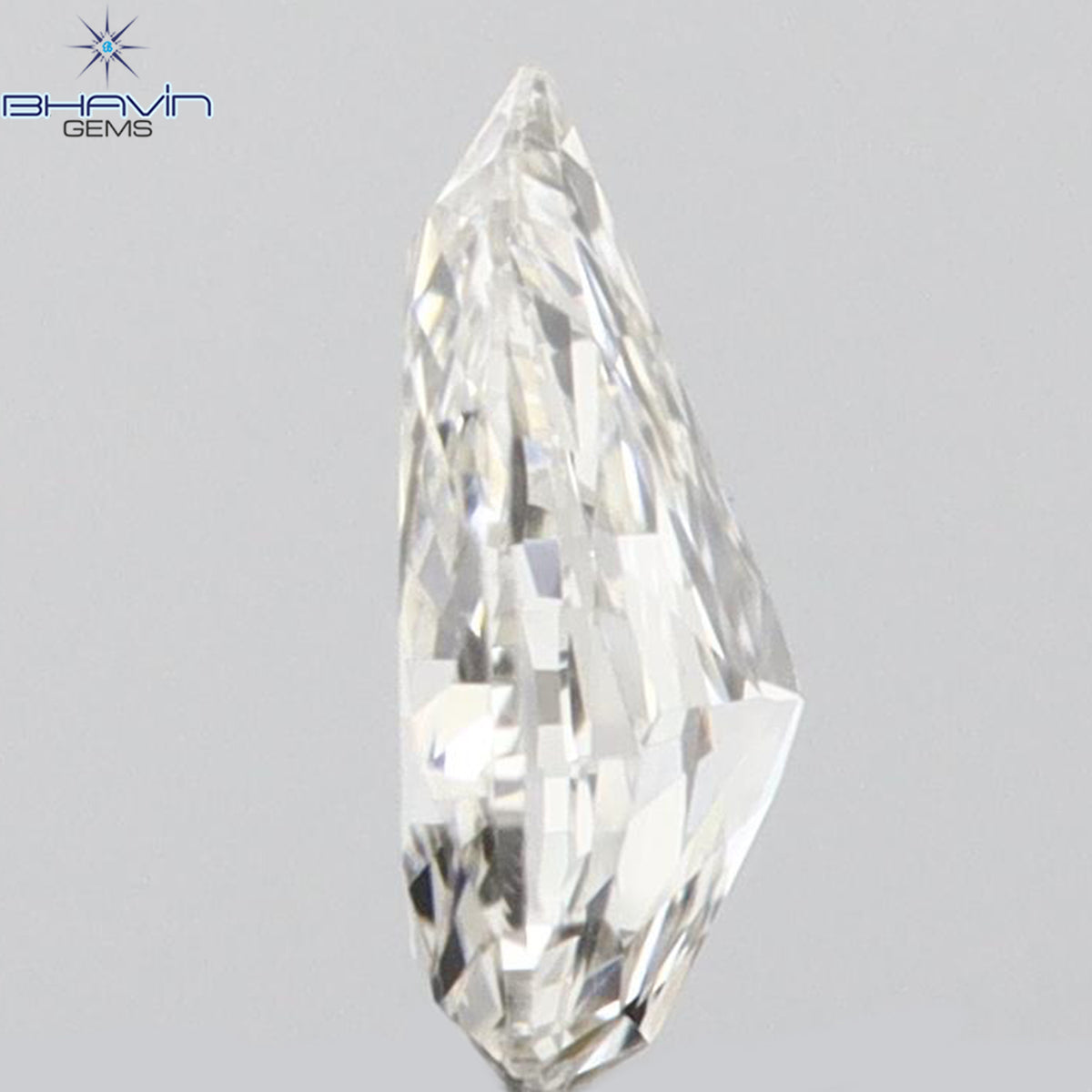 0.08 CT ペアシェイプ ナチュラル ダイヤモンド ピンク色 VS1 クラリティ (3.45 MM)