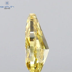 0.20 CT Pear Shape Natural Diamond Orange Yellow Color VS1 Clarity (4.75 MM)