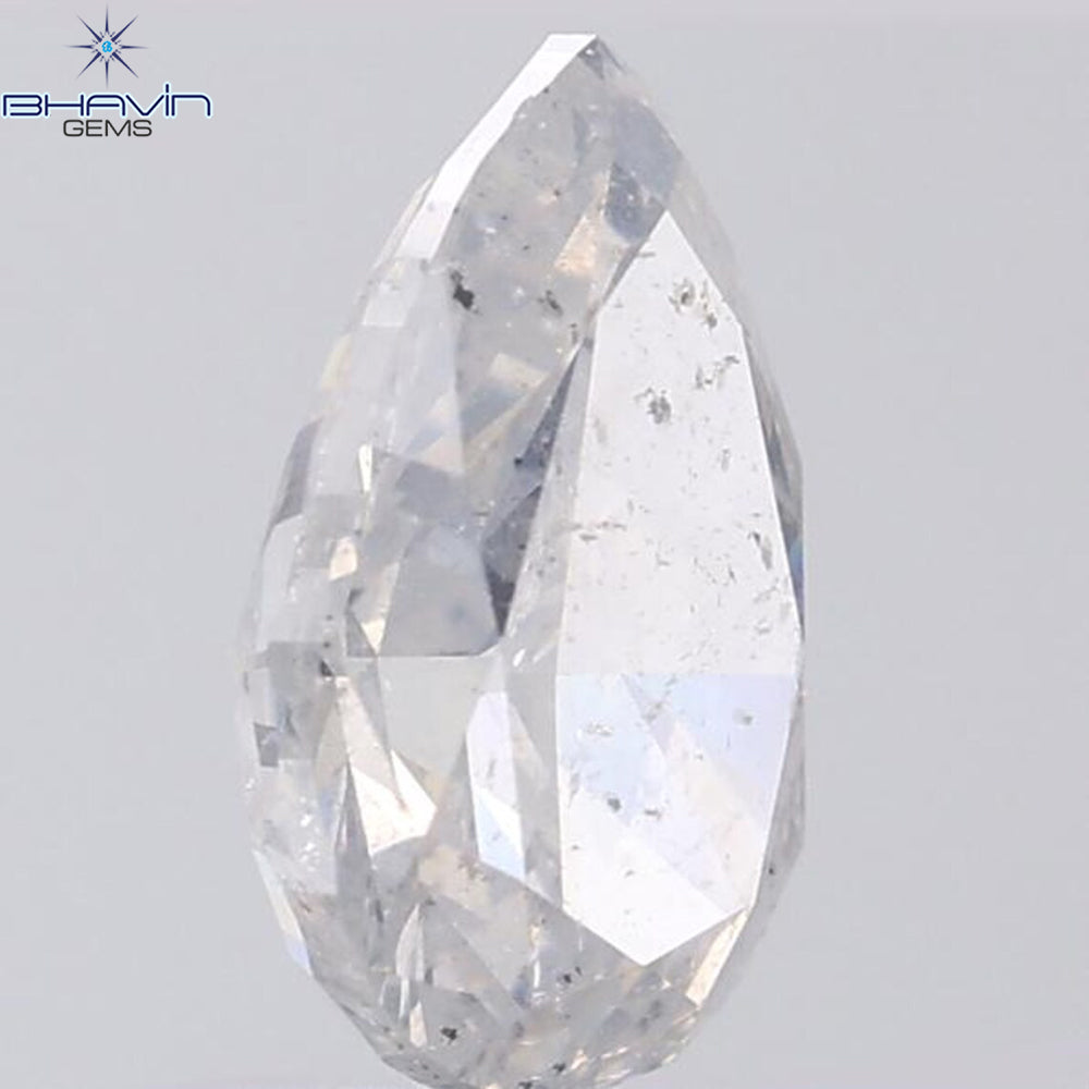 1.36 CT Pear Shape Natural Diamond White Color I1 Clarity (8.55 MM)