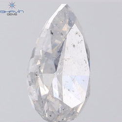 1.36 CT Pear Shape Natural Diamond White Color I1 Clarity (8.55 MM)