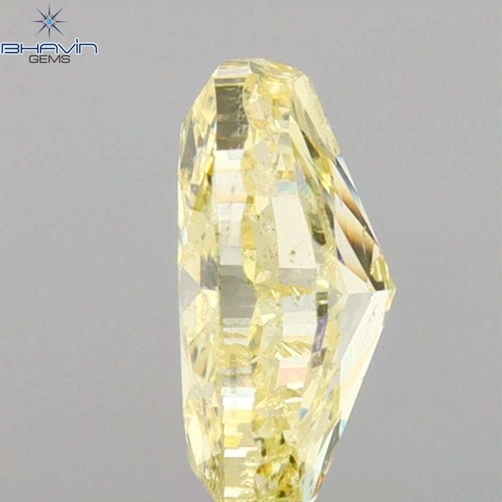 GIA Certified 1.01 CT Oval Shape Natural Diamond Yellow Color (7.45 MM)