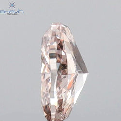 0.25 CT Oval Shape Natural Diamond Pink Color VS2 Clarity (4.63 MM)