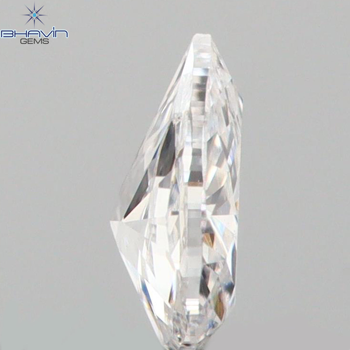 0.09 CT Natural Pear Diamond Pink Color Clarity SI1 (3.70 MM)