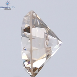 0.36 CT Natural Round Diamond Brown Color Clarity VS1 (4.64 MM)