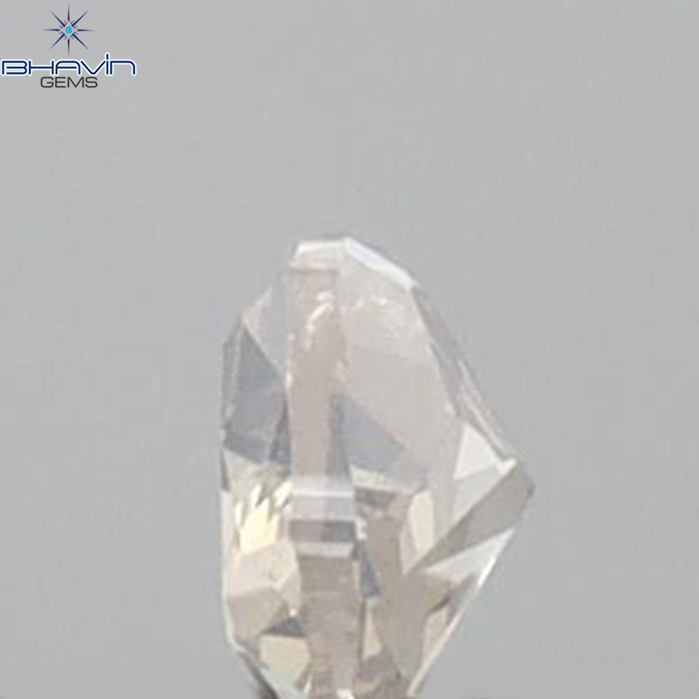 0.15 CT ハート シェイプ ナチュラル ダイヤモンド レッド ブラウン カラー SI1 クラリティ (4.76 MM)