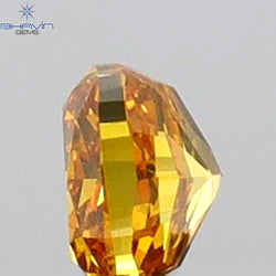 0.12 CT Cushion Shape Natural Diamond Orange Color VS1 Clarity (2.62 MM)