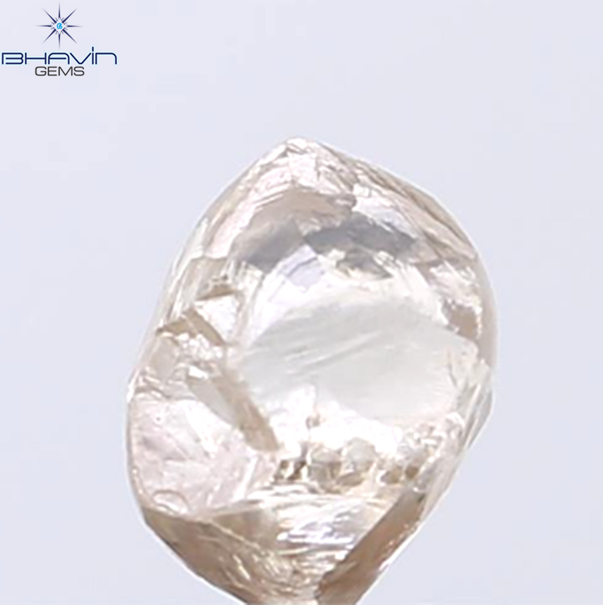 0.49 CT ラフシェイプ ナチュラル ダイヤモンド ピンク色 I3 クラリティ (4.90 MM)