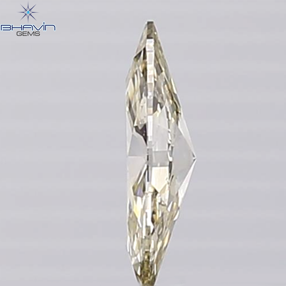 0.38 CT Marquise Shape Natural Loose Diamond Yellow Color VS2 Clarity (8.32 MM)