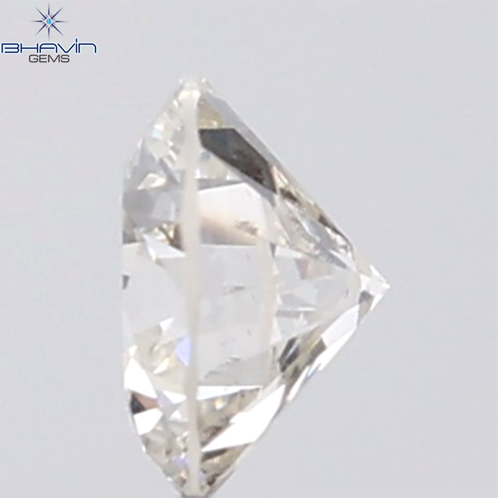 0.18 CT ラウンド ローズ カット シェイプ 天然ダイヤモンド ピンク色 I2 クラリティ (3.86 MM)