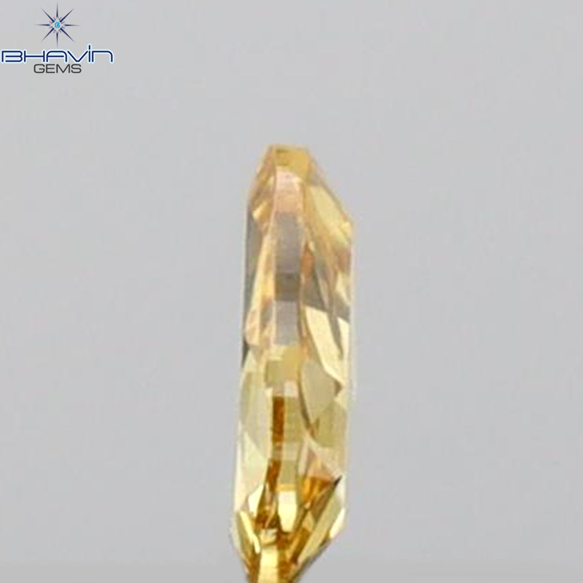 0.11 CT ハートシェイプ 天然ダイヤモンド オレンジカラー VS1 クラリティ (3.87 MM)