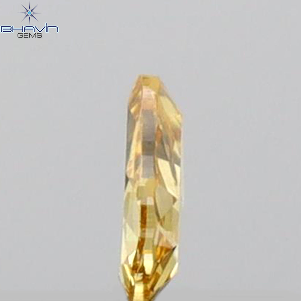 0.11 CT Heart Shape Natural Diamond Orange Color VS1 Clarity (3.87 MM)