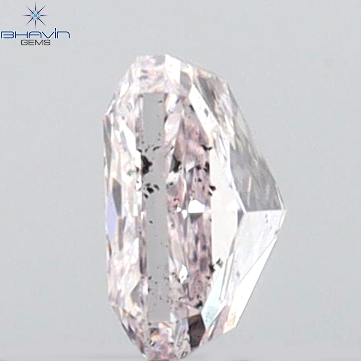GIA Certified 0.31 CT Radiant Shape Natural Diamond Pink Color SI2 Clarity (4.10 MM)