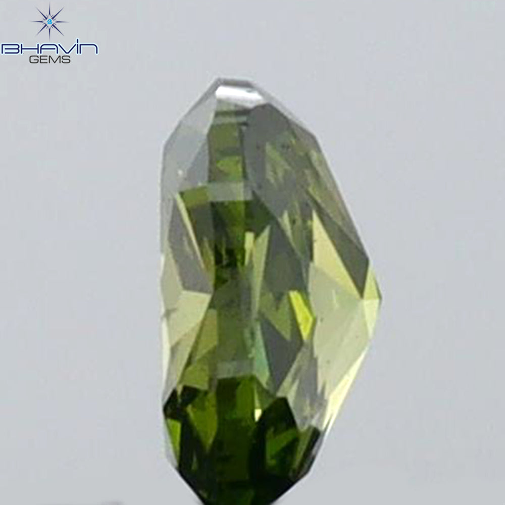 0.15 CT Oval Shape Natural Diamond Green Color VS1 Clarity (3.85 MM)
