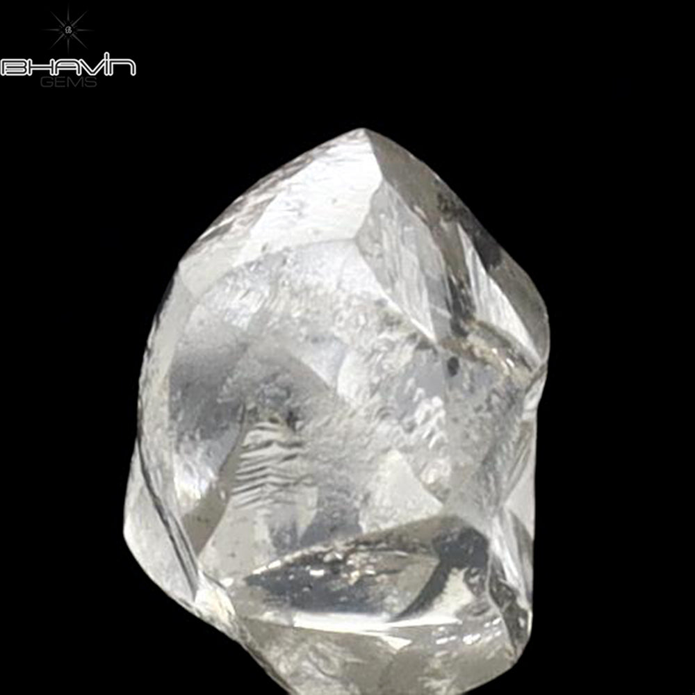 0.81 CT Rough Shape Natural Diamond White Color VS2 Clarity (5.34 MM)