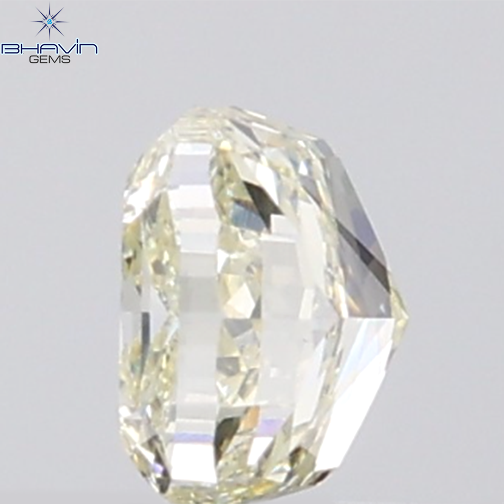 1.01 CT Cushion Diamond Natural Yellow Color VVS1 Clarity (5.38 MM)