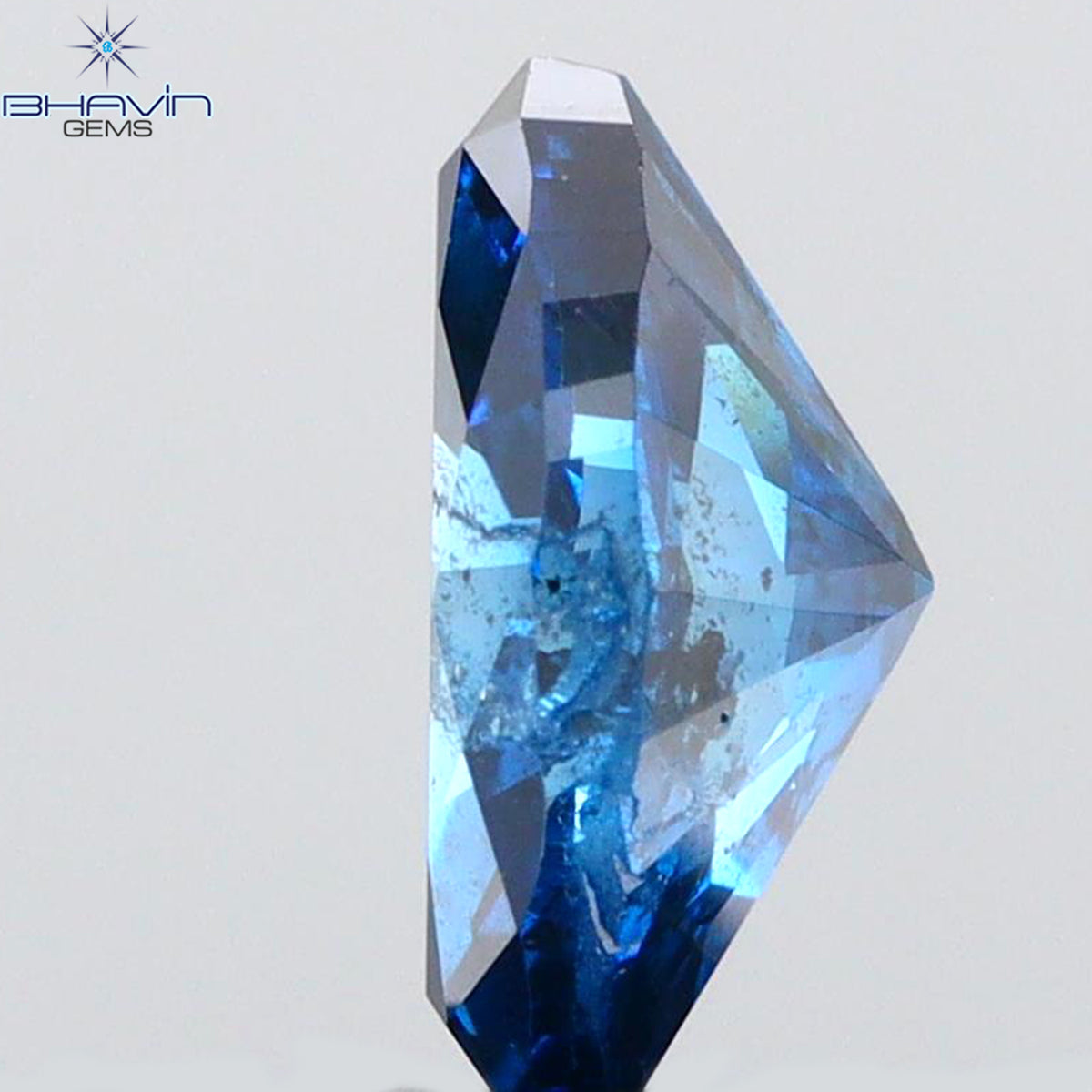 0.45 CT Natural Marquise Diamond Enhanced Blue Color Clarity I1 (6.30 MM)