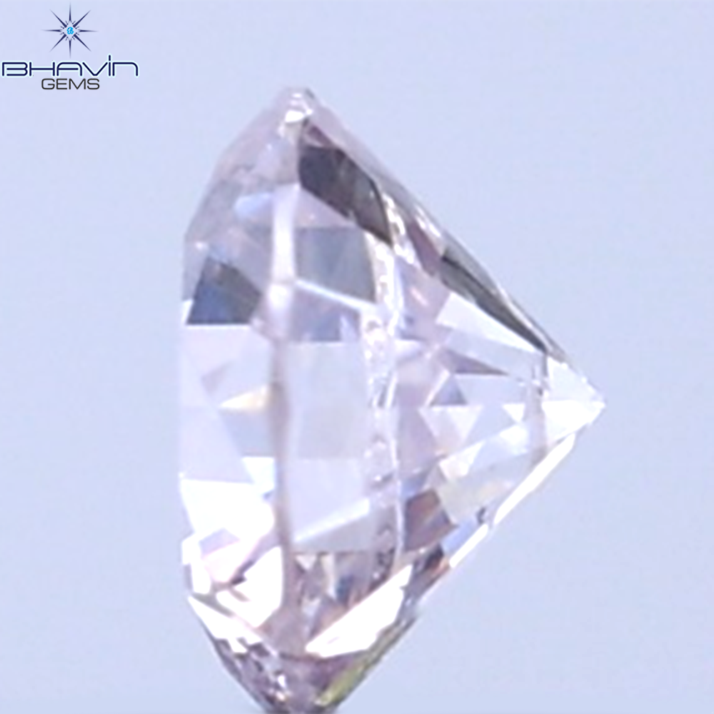 0.17 CT Natural Round Diamond Pink Color Clarity SI (3.52 MM)