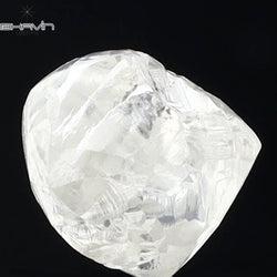 3.18 CT Rough Shape Natural Diamond White Color I1 Clarity (8.05 MM)