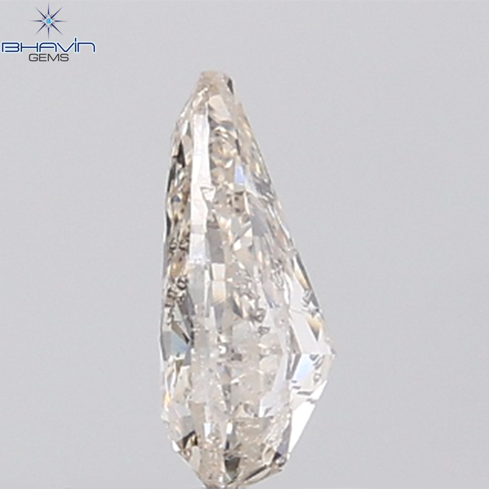 0.90 CT Pear Diamond Natural White Color SI2 Clarity (8.21 MM)