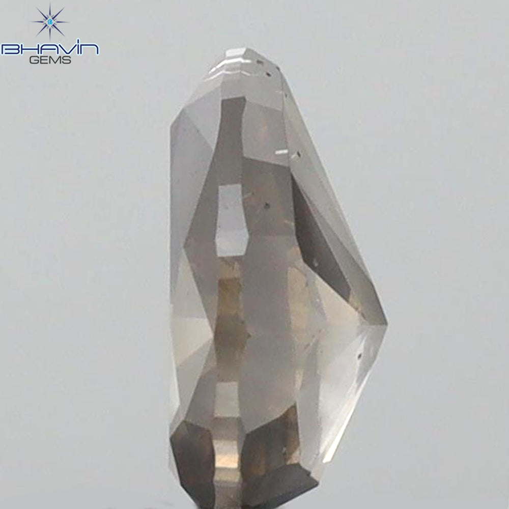 0.58 CT Pear Shape Natural Diamond Grey Color SI2 Clarity (6.36 MM)