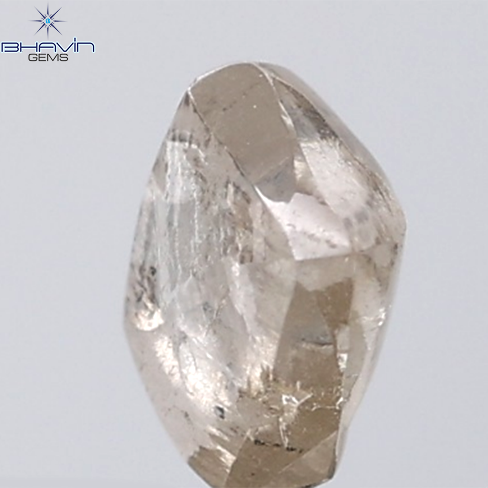 1.26 CT Rough Shape Natural Diamond Brown Color SI1 Clarity (6.19 MM)