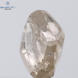 1.26 CT Rough Shape Natural Diamond Brown Color SI1 Clarity (6.19 MM)