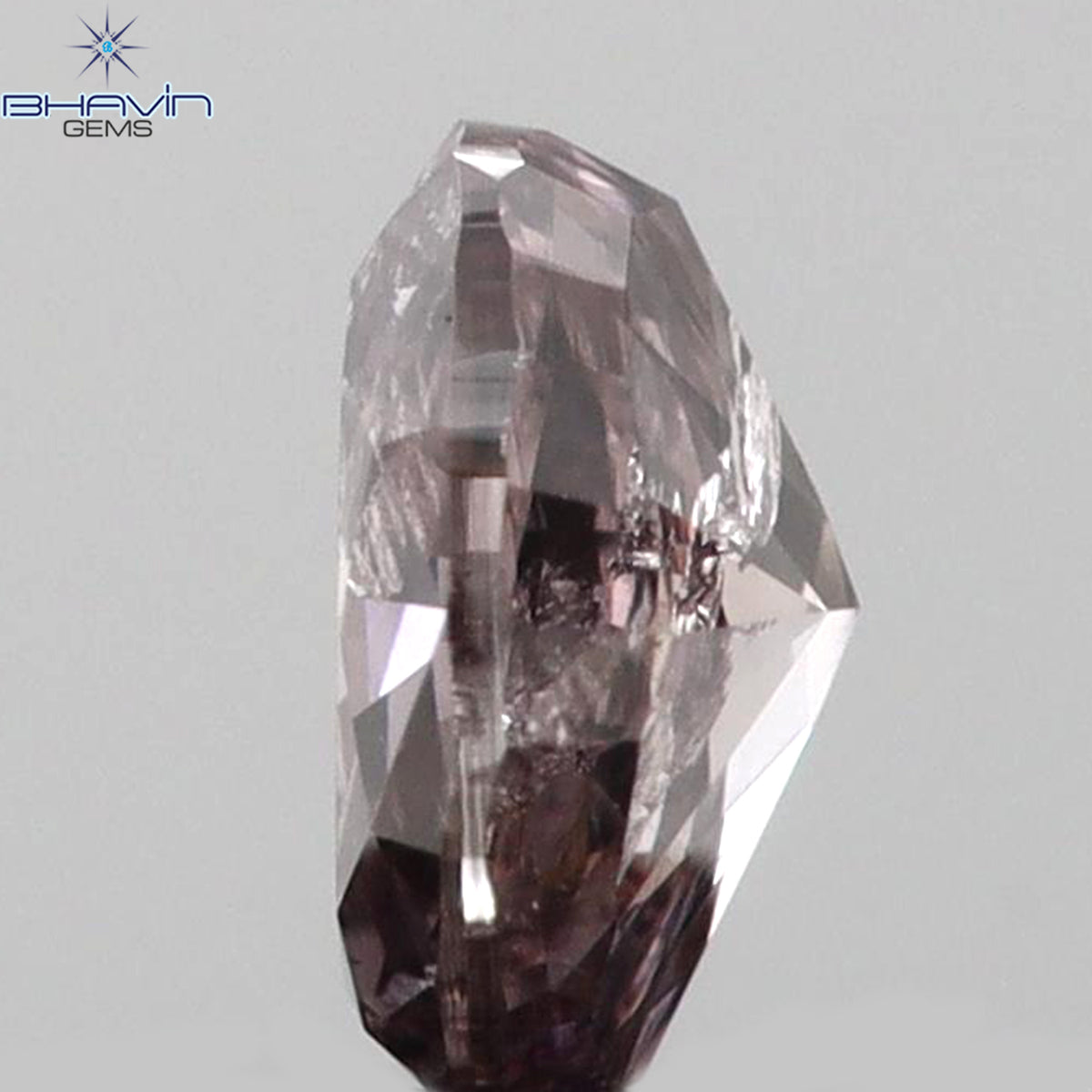 0.12 CT Natural Oval Diamond Pink Color Clarity I3 (3.43 MM)