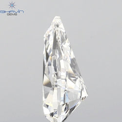 0.59 CT Pear Diamond Enhanced White Color VS1 Clarity (7.38 MM)