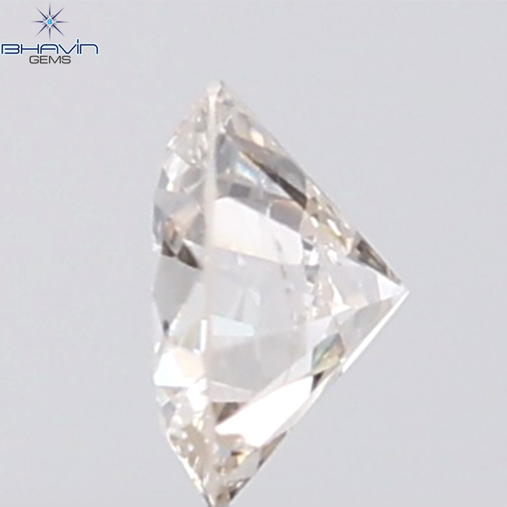 0.18 CT ラウンド ローズ カット シェイプ 天然ダイヤモンド ピンク色 I2 クラリティ (3.86 MM)