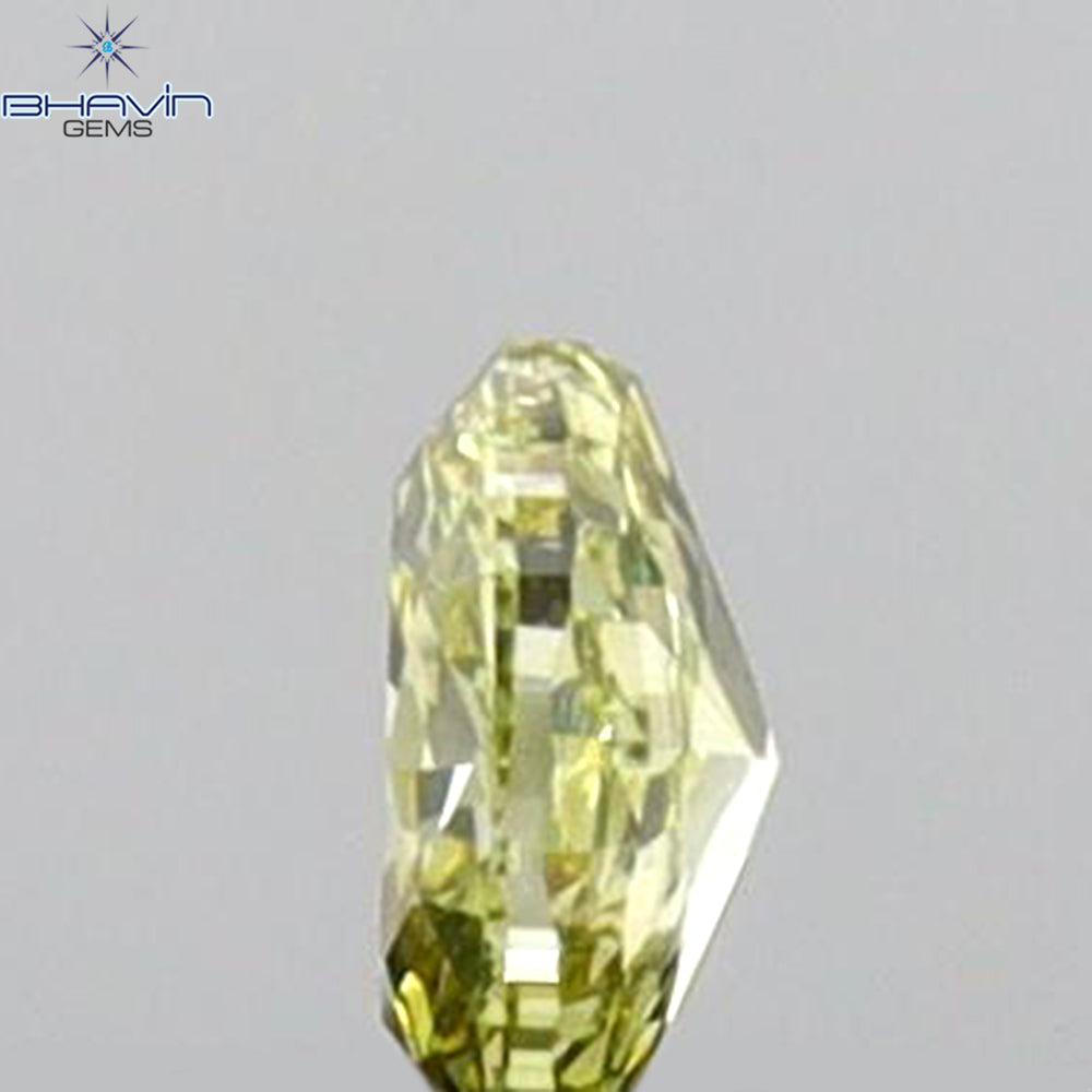 0.08 CT Oval Shape Natural Diamond Green (Parrot) Color VS1 Clarity (3.09 MM)