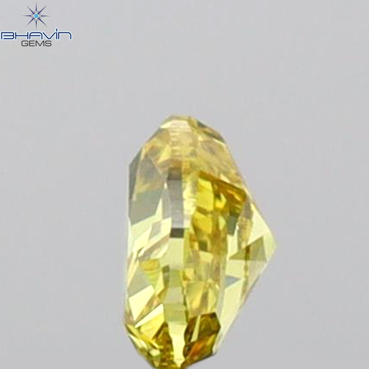 0.15 CT Heart Shape Natural Diamond Yellow Color VS1 Clarity (3.49 MM)