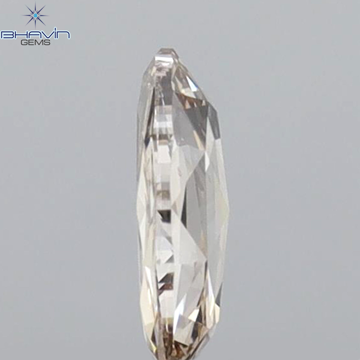 0.34 CT Natural Oval Diamond Brown Color Clarity VS1 (6.04 MM)
